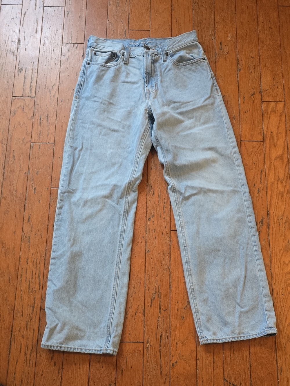 Old Navy Light Wash Relaxed Straight Jeans
